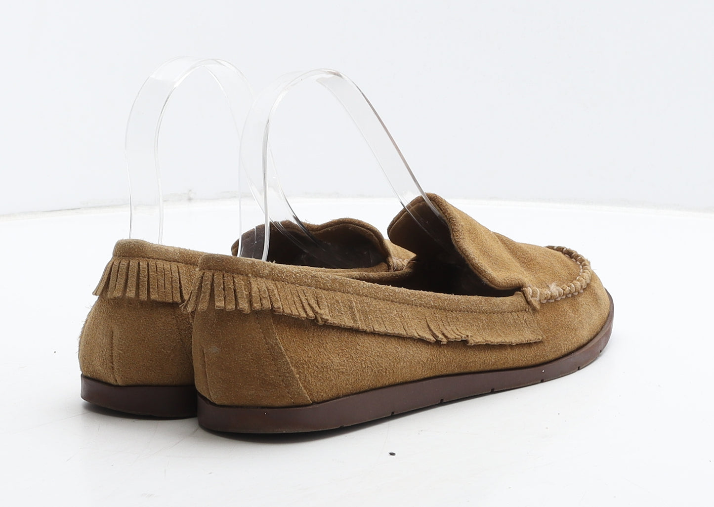 NEXT Womens Brown Leather Moccasin Casual UK 5 38