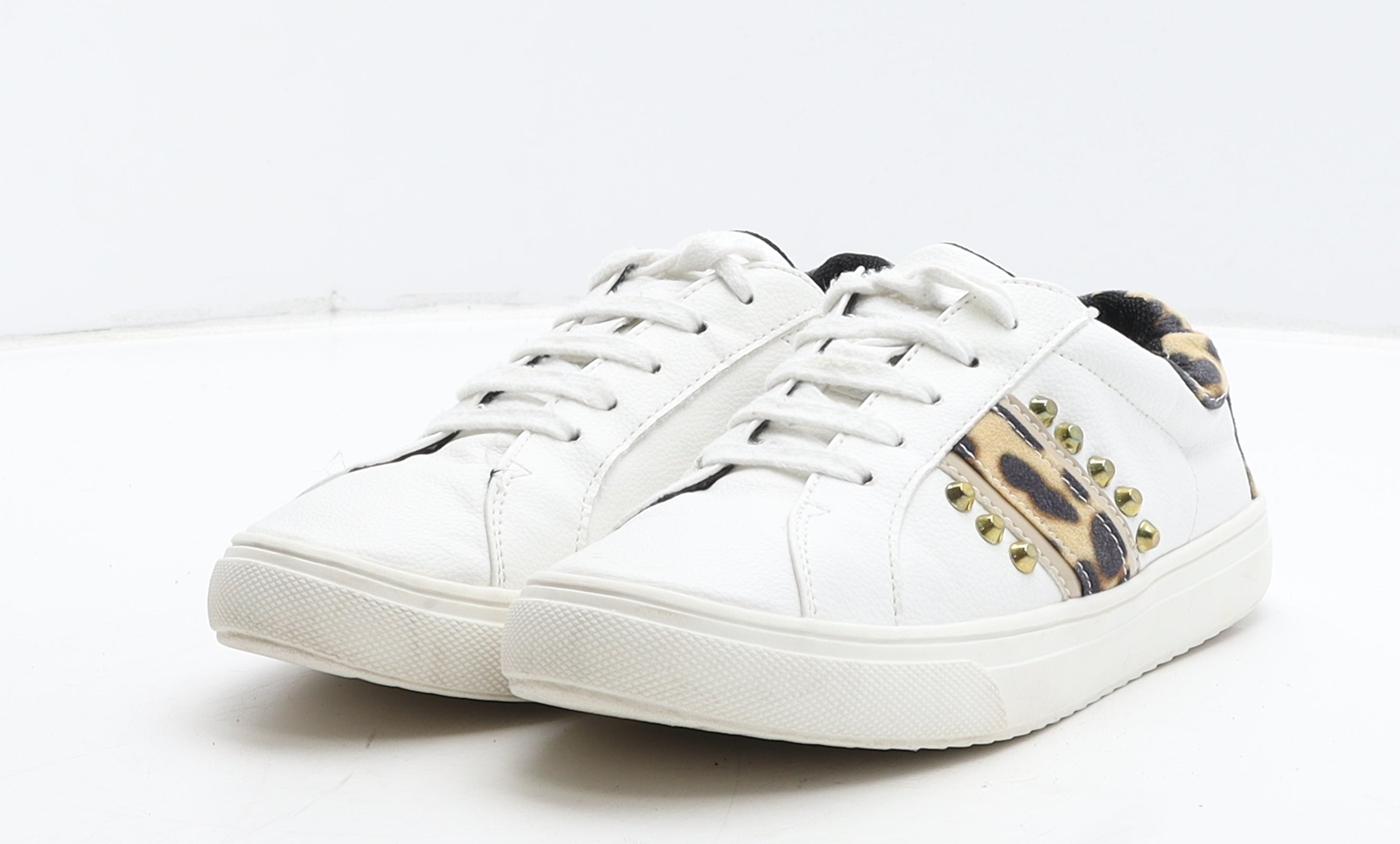 River island store leopard print trainers