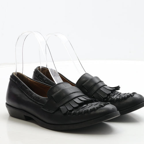 OFFICE Womens Black Leather Loafer Flat UK 3 36