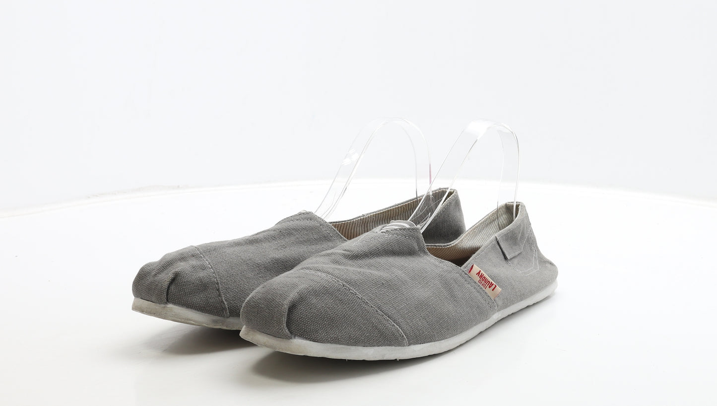 Tokyo Laundry Mens Grey Fabric Slip On Casual UK 12