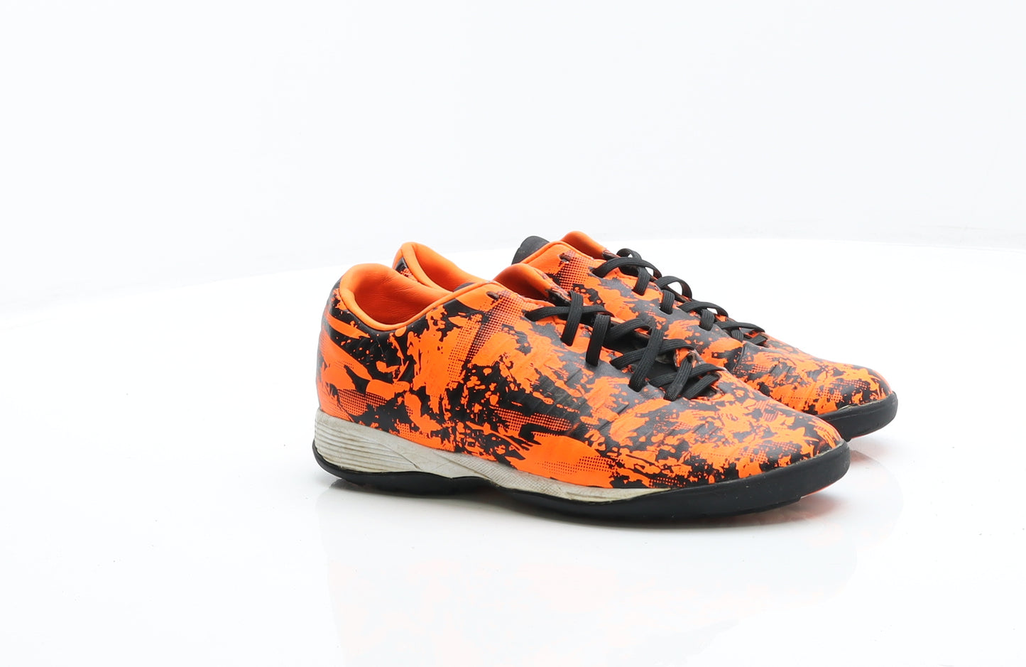 Sondico Boys Orange Flecked Leather Trainer UK 1 - Football Boots