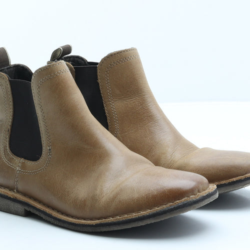 NEXT Womens Brown Leather Chelsea Boot UK 3