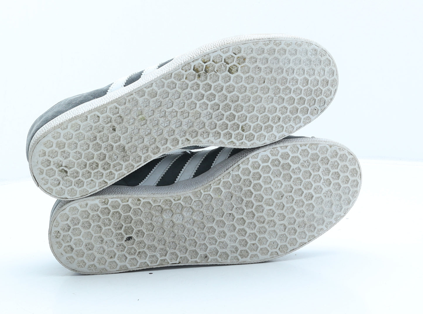 adidas Womens Grey Striped Fabric Trainer UK 6 39.5