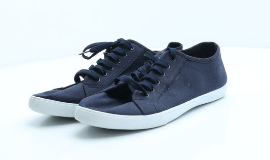 Henleys Mens Blue Fabric Trainer Casual UK 9