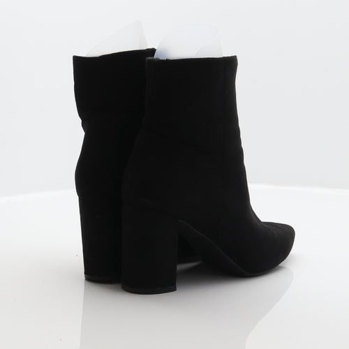 New Look Womens Black Polyester Bootie Boot UK 6 39