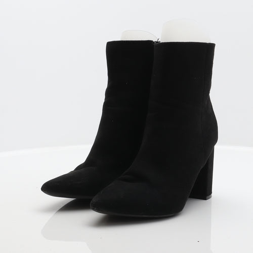 New Look Womens Black Polyester Bootie Boot UK 6 39