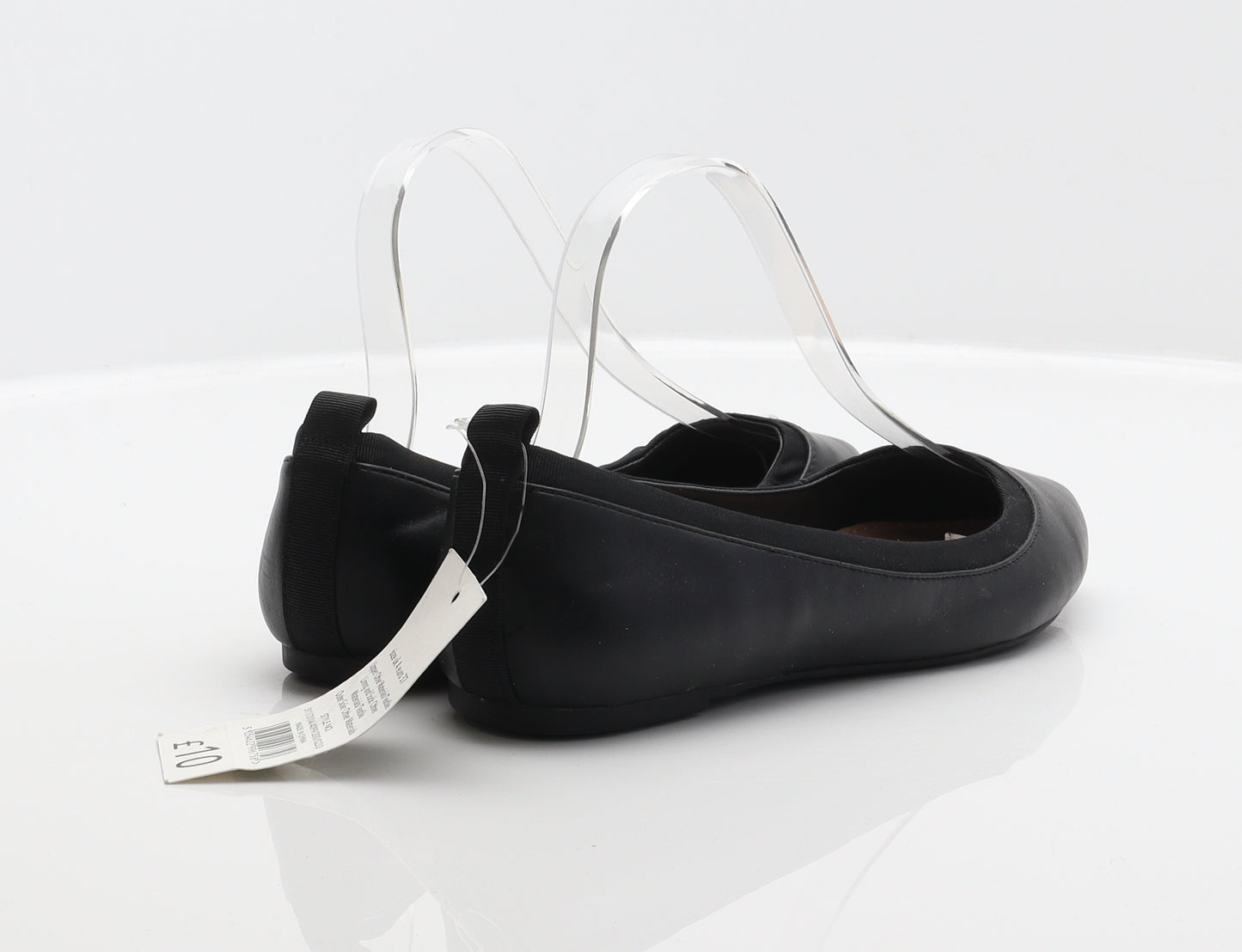 George Womens Black Synthetic Ballet Flat UK 4 37