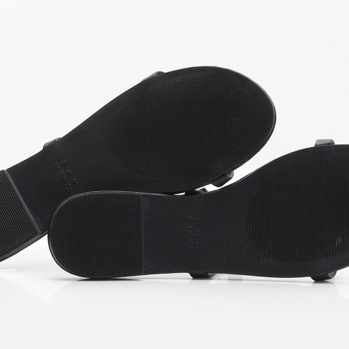 Primark Womens Black Synthetic Slider Sandal UK 8 41