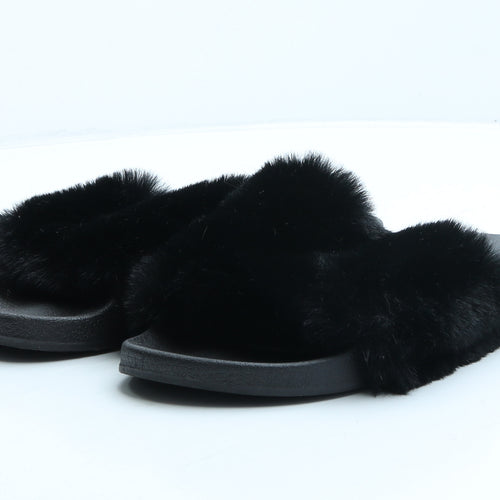 Primark Womens Black Polyester Slider Sandal UK 6 38