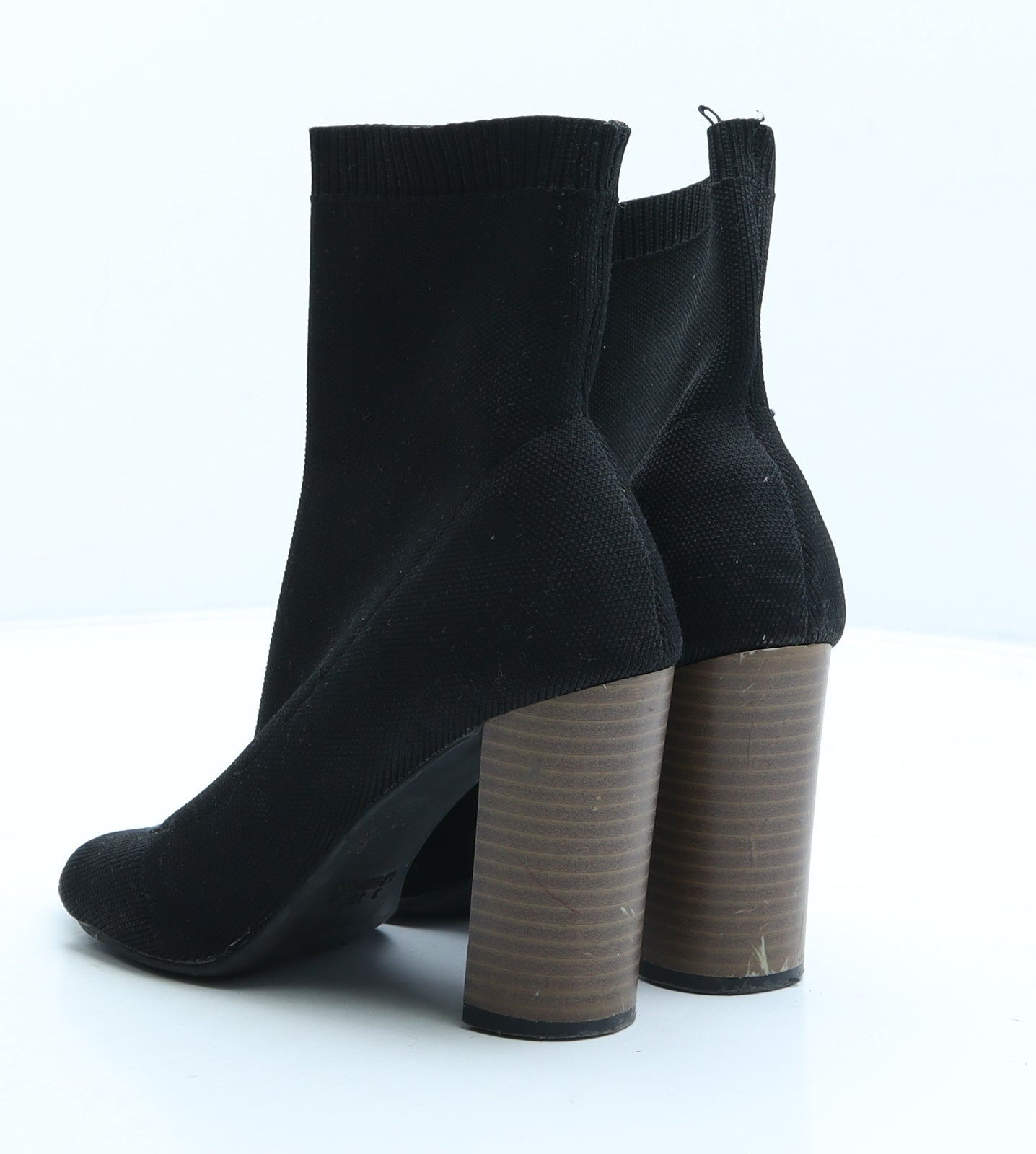 Primark Womens Black Fabric Sock Boot UK 3 36