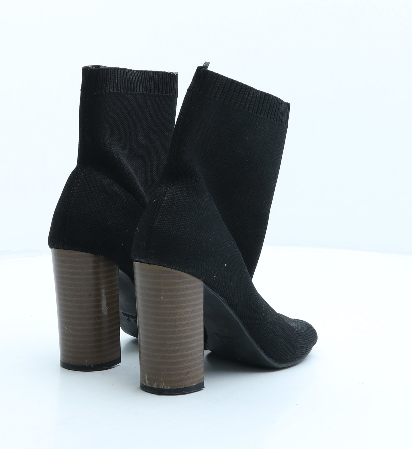 Primark Womens Black Fabric Sock Boot UK 3 36