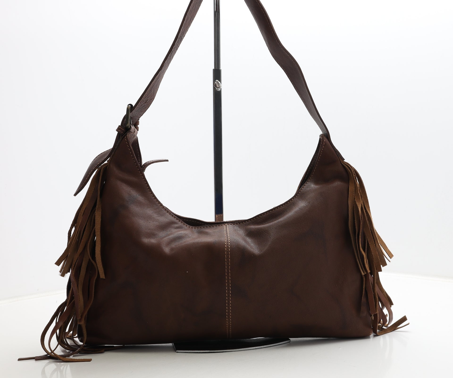 Taurus shoulder bag/leather/brw - Gem