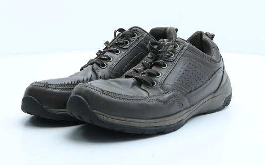 F&F Mens Brown Synthetic Trainer UK 8