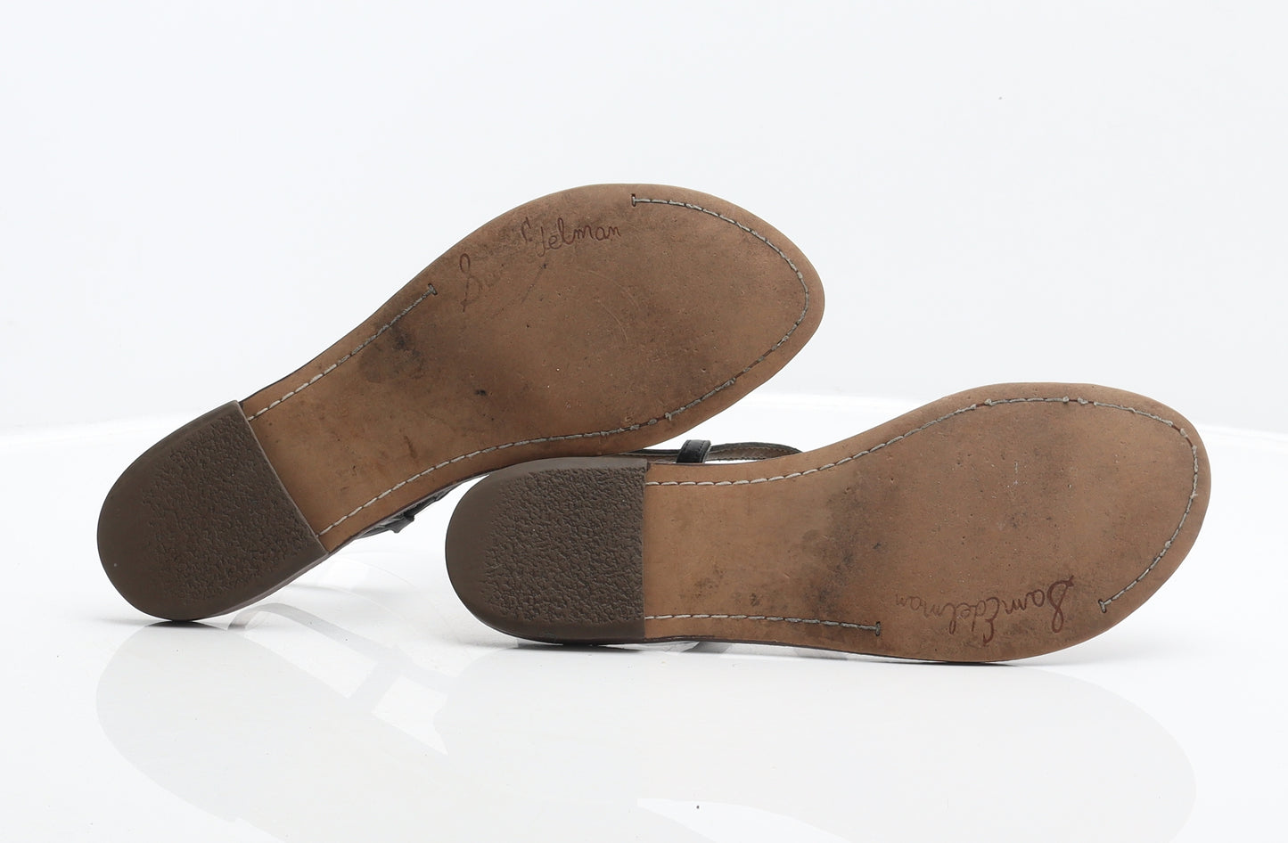 Sam Edelman Womens Black Leather Thong Sandal UK 9