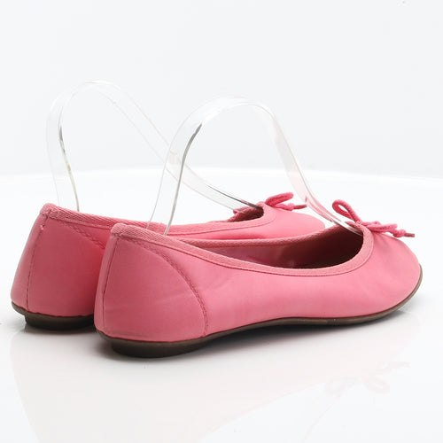 Preworn Womens Pink Synthetic Ballet Flat UK 5 38