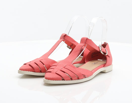 Fiore Womens Pink Synthetic Strappy Casual UK 3 36