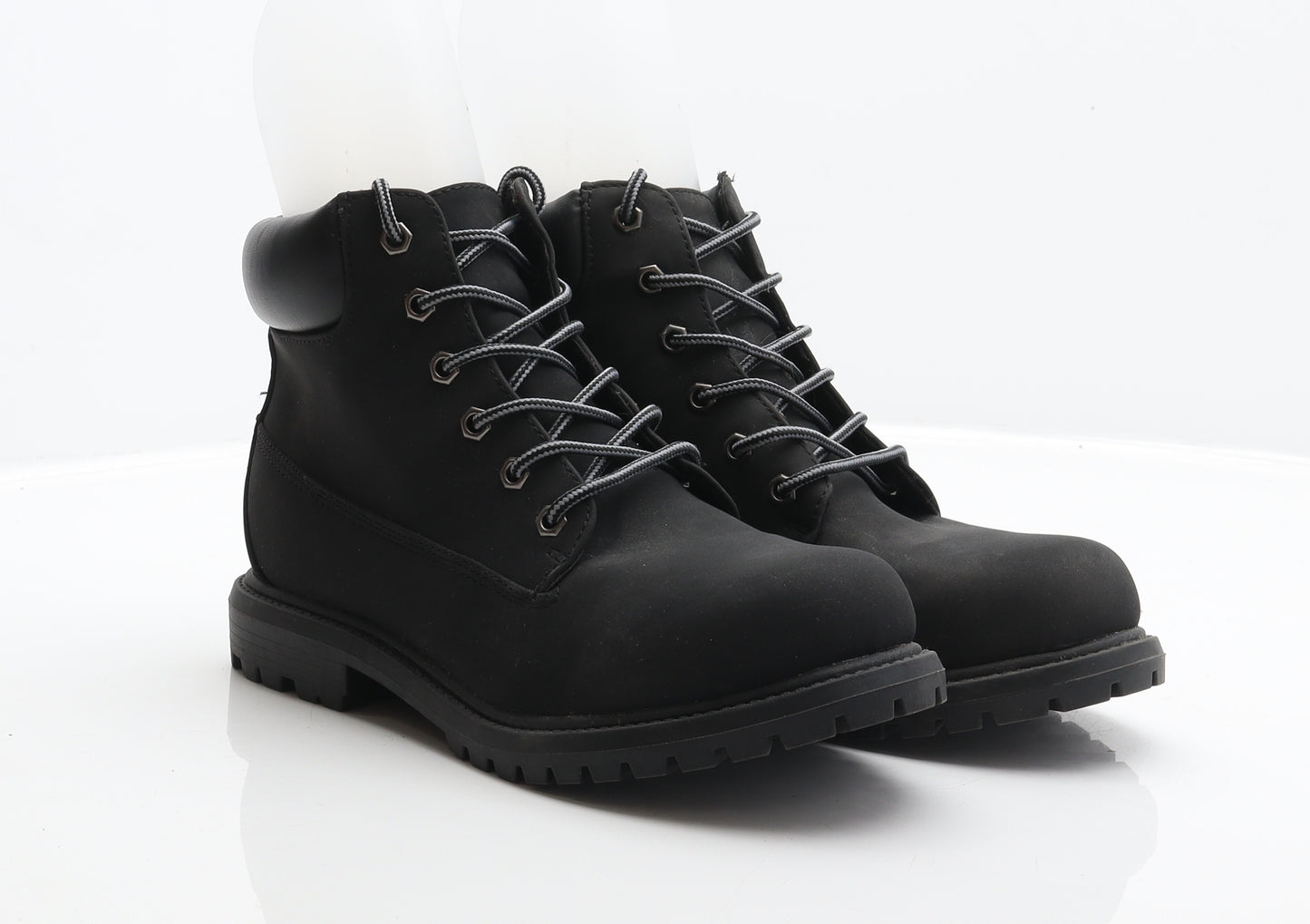 Atmosphere Womens Black Synthetic Combat Boot UK 6 39