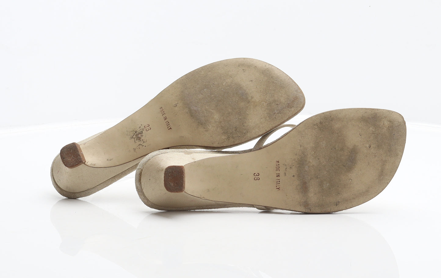 Wallis Womens Beige Polyester Thong Sandal UK 5 38