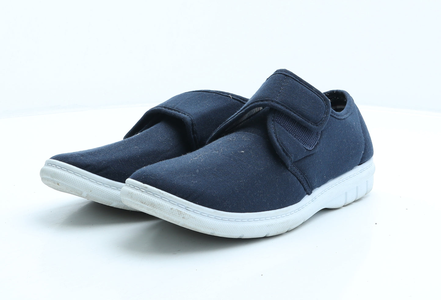 Charles Southwell Mens Blue Fabric Slip On Casual UK 8