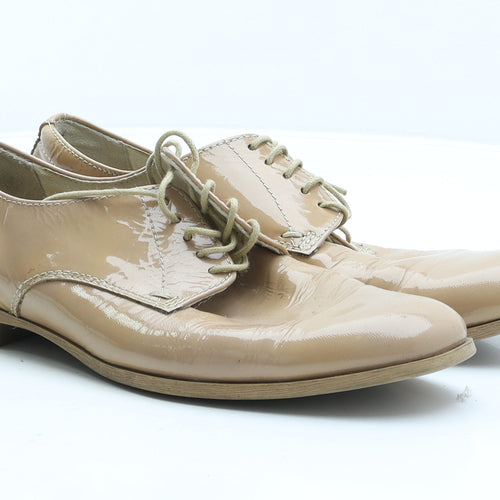 Vagabond Womens Beige Leather Oxford Casual UK 6 39