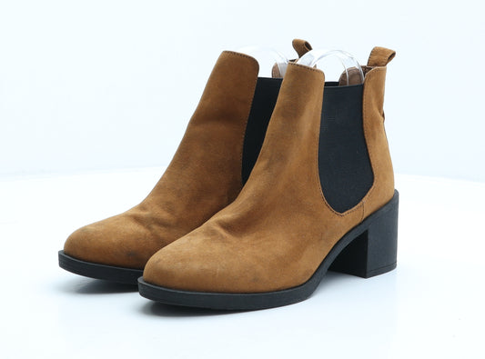 Divided Womens Brown Suede Chelsea Boot UK 5 38