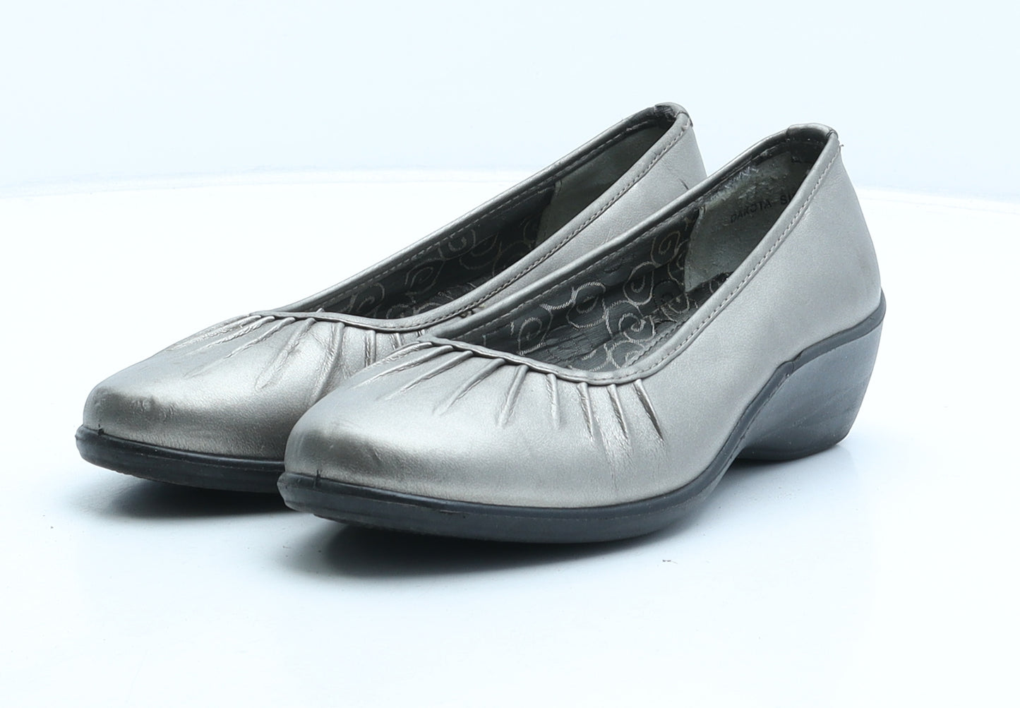 Comfort Plus Womens Grey Synthetic Ballet Casual UK 3
