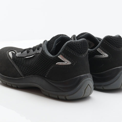Veltuff Womens Black Synthetic Trainer UK 3 36 - Safety footwear, Oil resistant, Antistatic, Antislip
