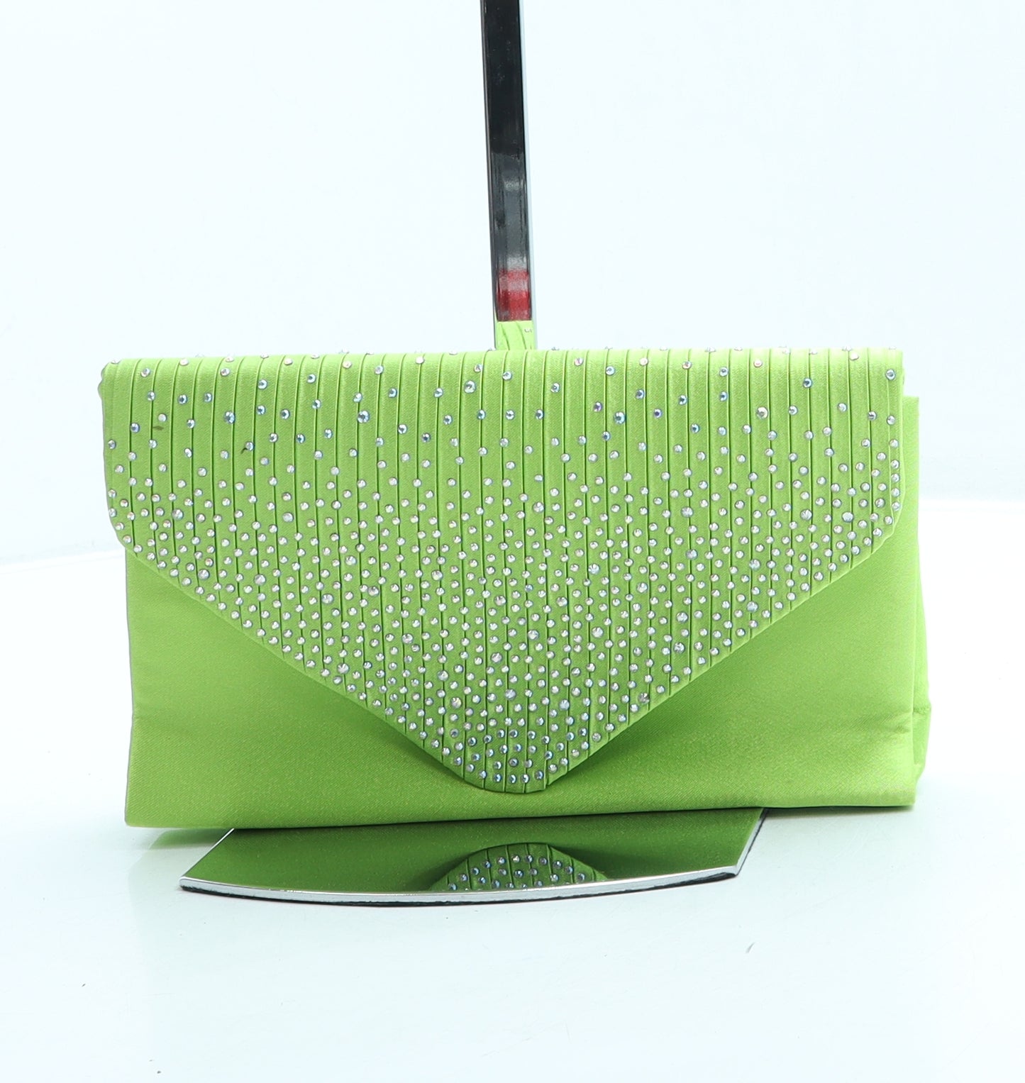 KOKO Womens Green Polyester Clutch Size Small