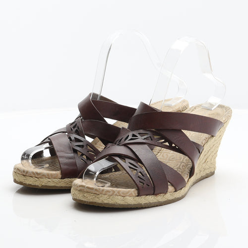 Rockport Womens Brown Synthetic Espadrille Sandal UK 8.5