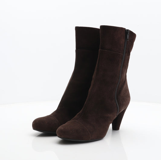 To Be Womens Brown Suede Bootie Boot UK 5.5 39