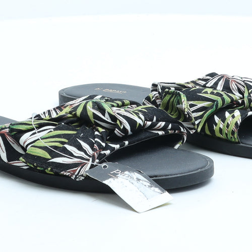 Papaya Womens Multicoloured Floral Synthetic Slider Sandal UK 6