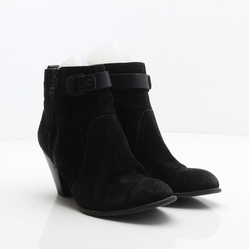 Limited Collection Womens Black Suede Bootie Boot UK 5.5