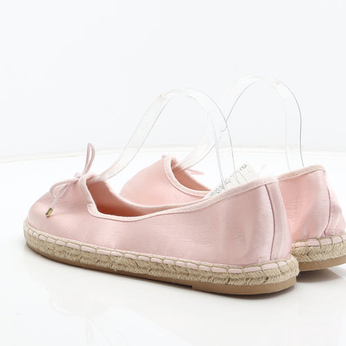 Divided by H&M Womens Pink Fabric Espadrille Casual UK 7.5 41