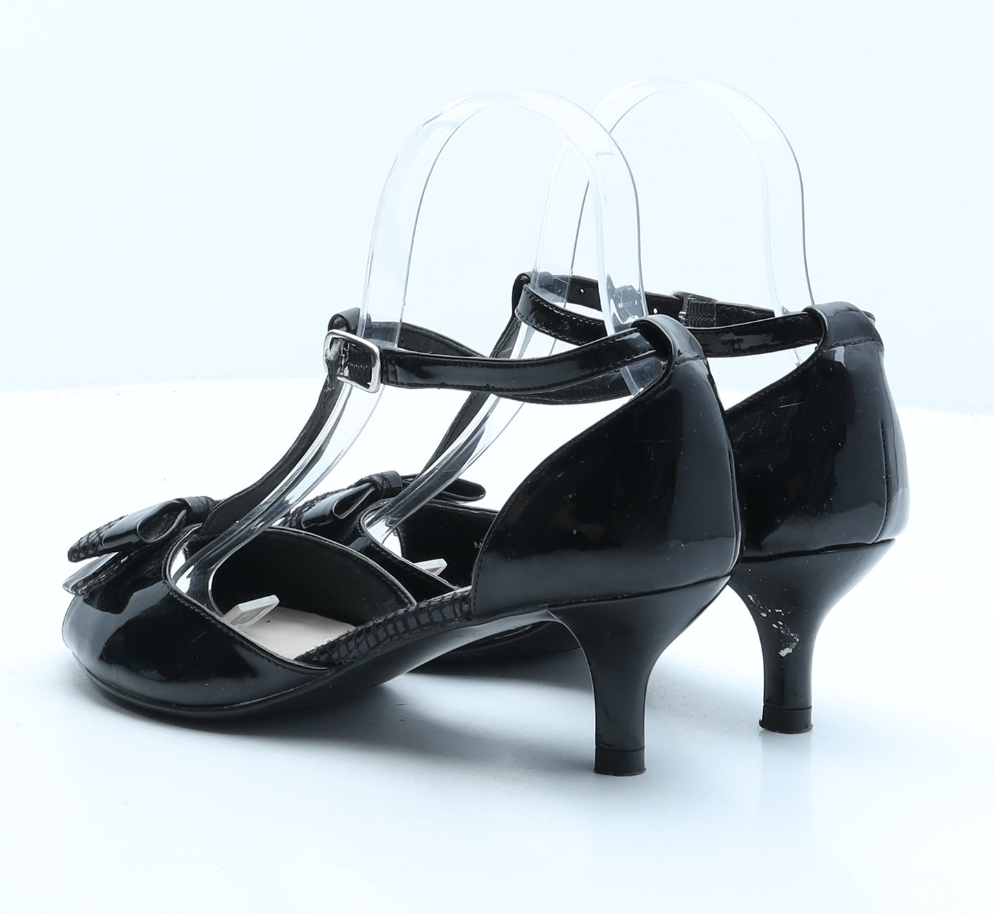 Garfield & Marks Womens Black Synthetic Strappy Heel UK 3.5