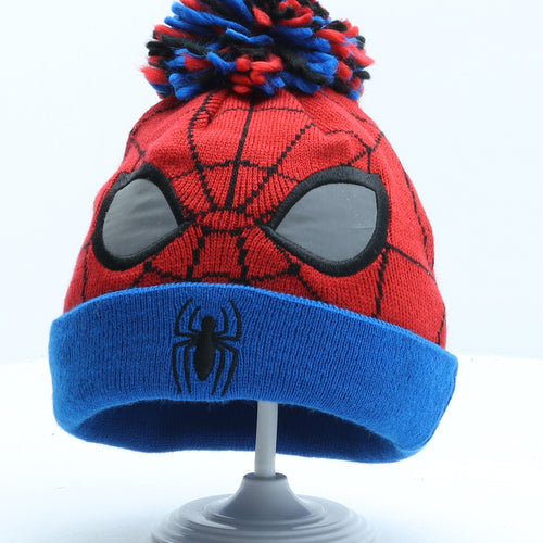 George Boys Multicoloured Geometric Acrylic Bobble Hat One Size - Spiderman
