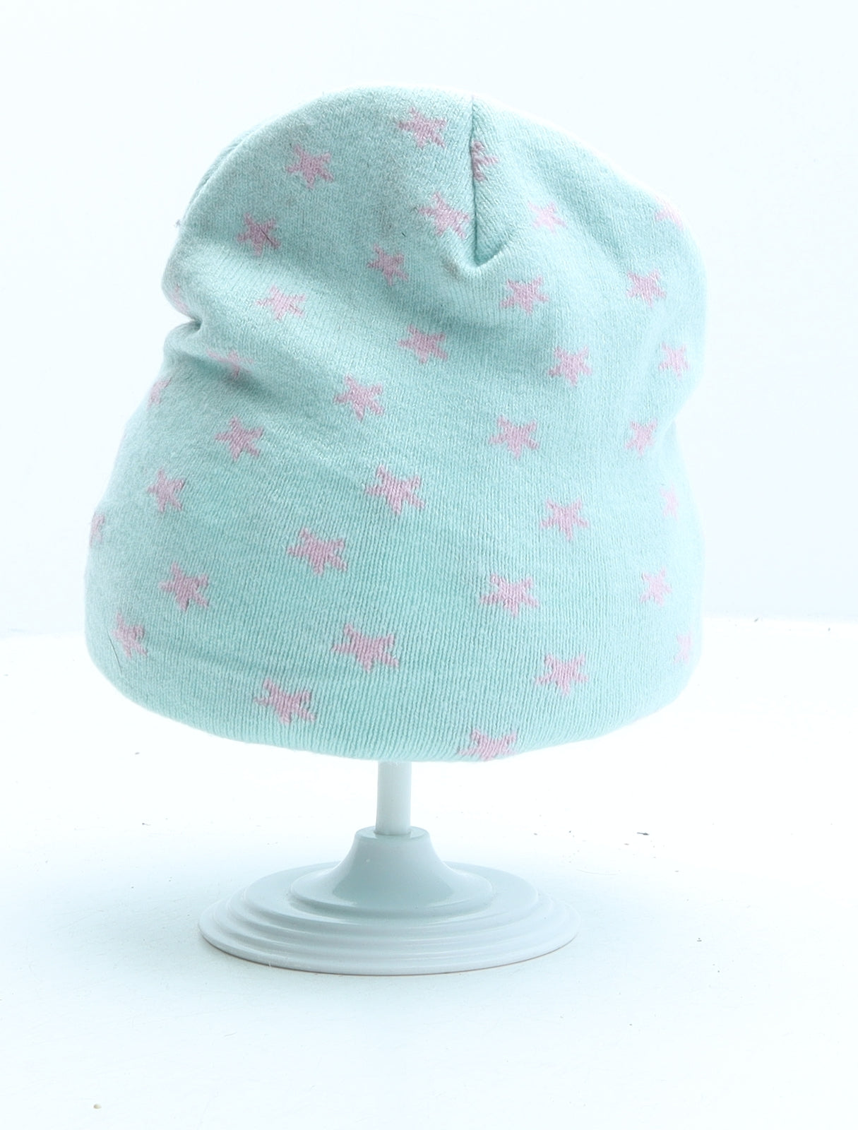 My Little Pony Girls Green Geometric Acrylic Beanie One Size - Star detail