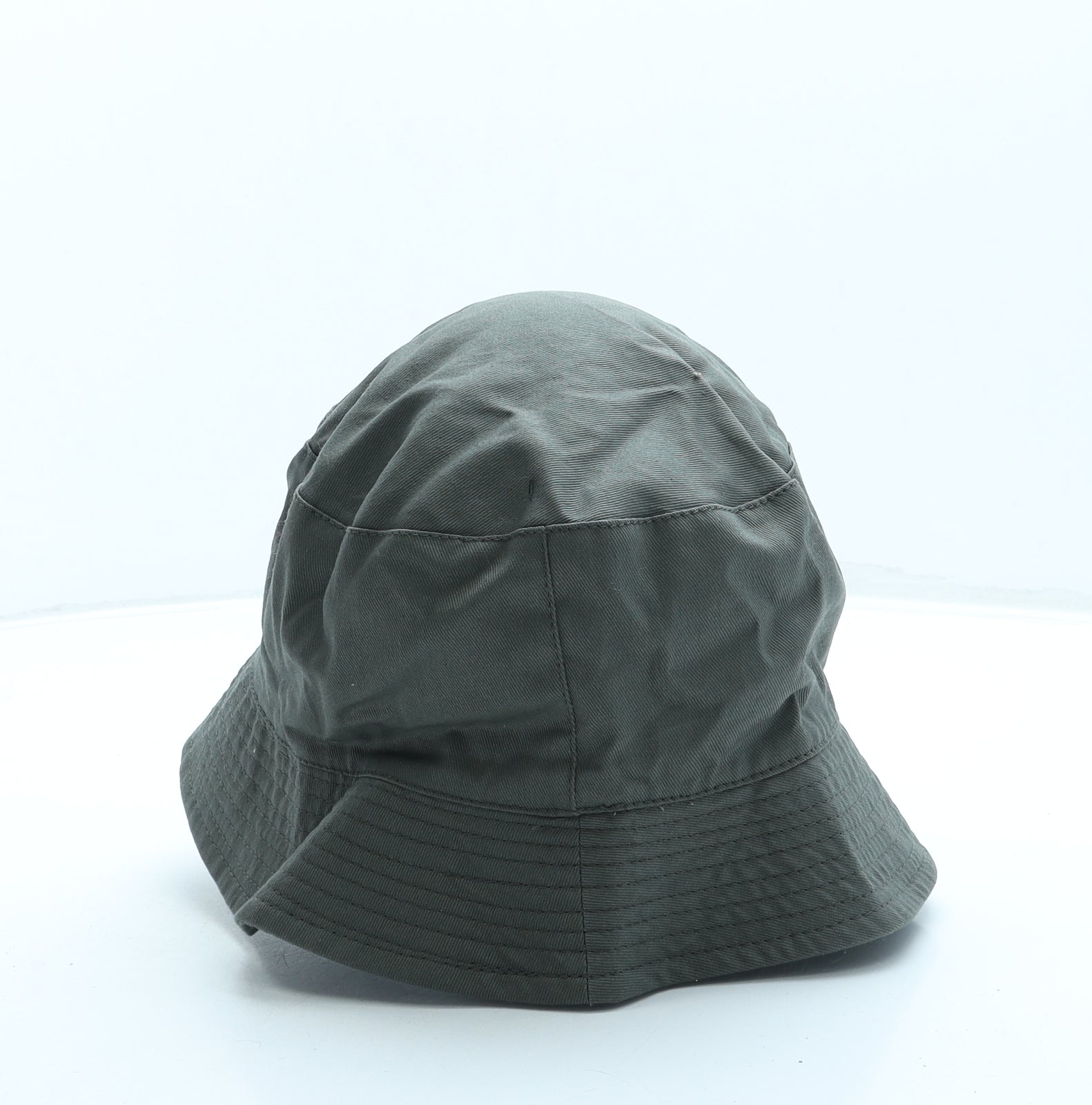 Marks And Spencer Mens Green Cotton Bucket Hat Size S