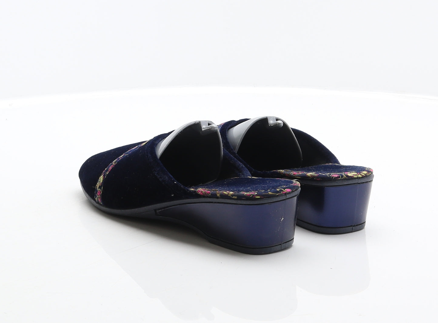 Marks and Spencer Womens Blue Polyester Mule Slipper UK