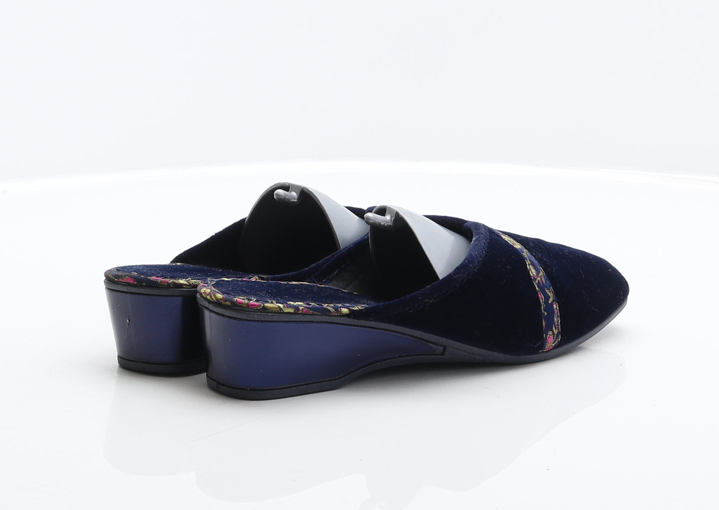 Marks and Spencer Womens Blue Polyester Mule Slipper UK