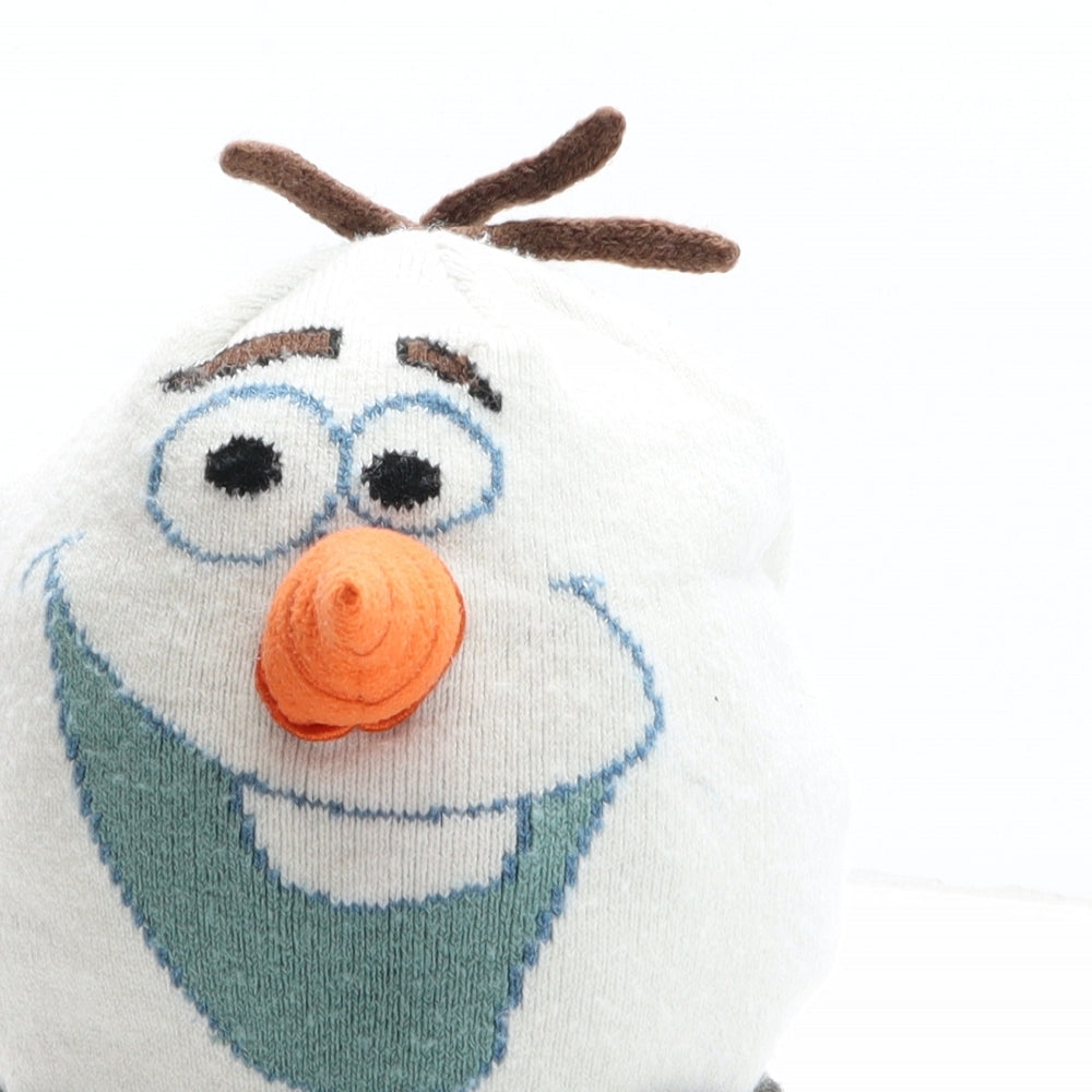 Disney Boys White Colourblock Acrylic Beanie One Size - Frozen Olaf