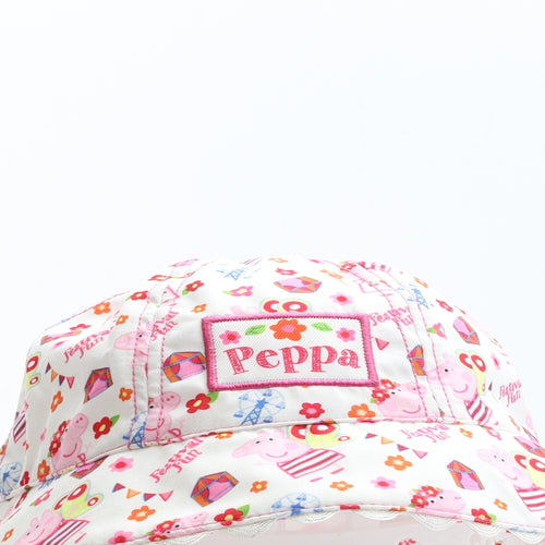Peppa Pig Girls Multicoloured Polyester Sun Hat Size S - Peppa Pig Festival Fun