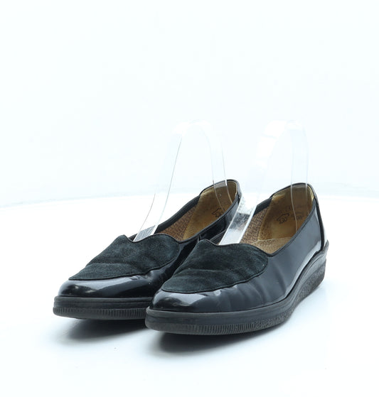 Gabor Womens Black Polyester Loafer Flat UK 4.5