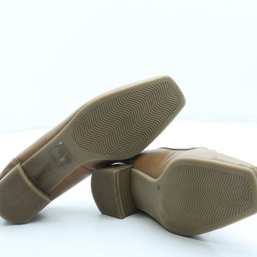 Caprice Womens Beige Geometric Leather Loafer Flat UK 4.5 37.5