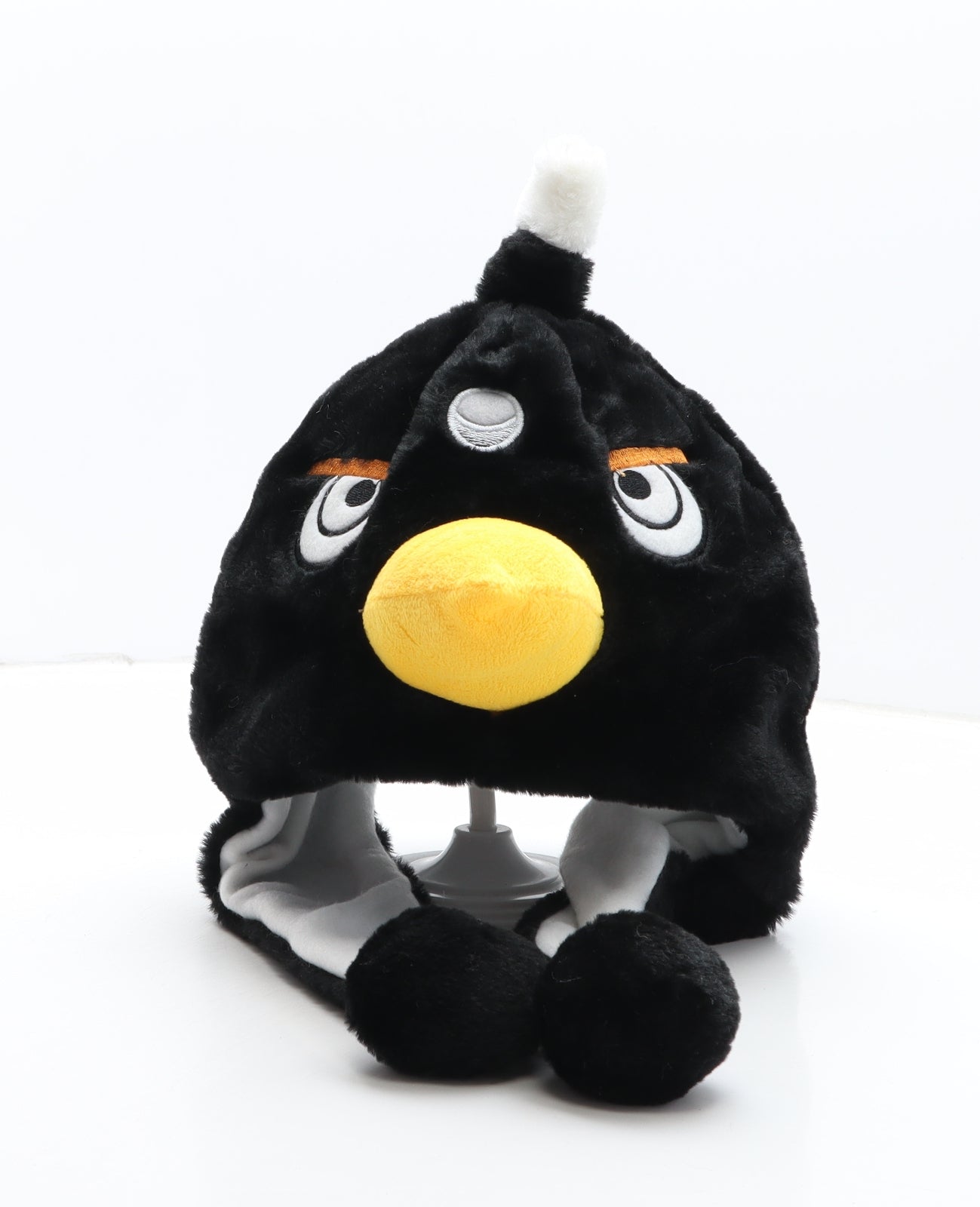 Angry Birds Girls Black Colourblock Polyester Bonnet One Size