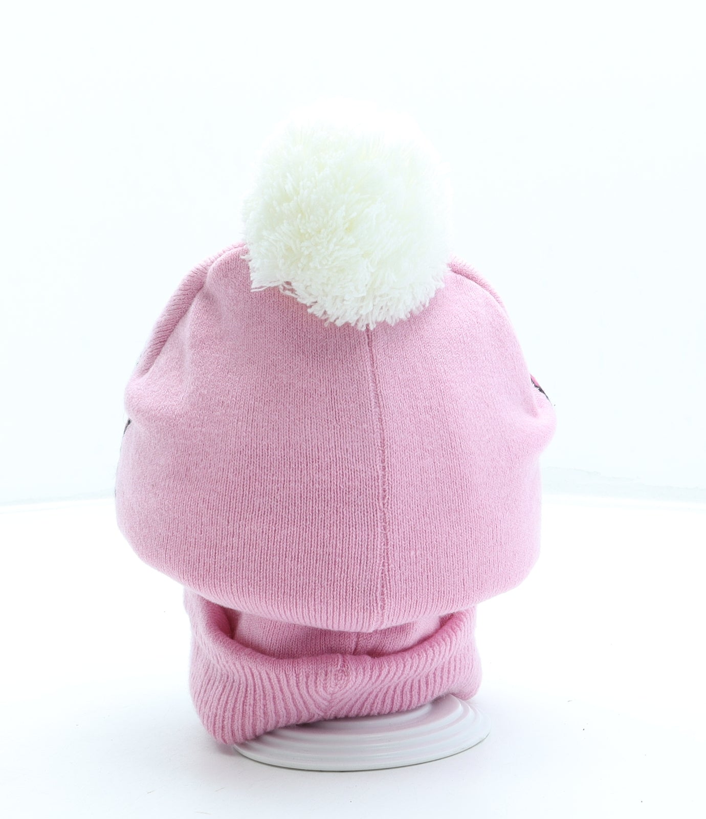 LOL Dolls Girls Pink Acrylic Bobble Hat One Size - Pom Pom