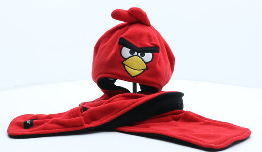 George Boys Red Polyester Bonnet One Size - Angry Birds