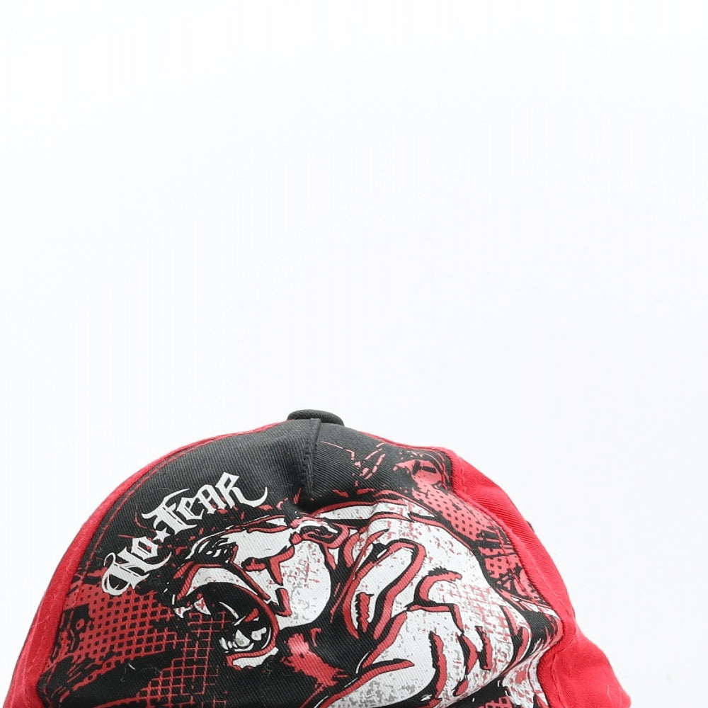 No Fear Boys Red Cotton Snapback Size Adjustable