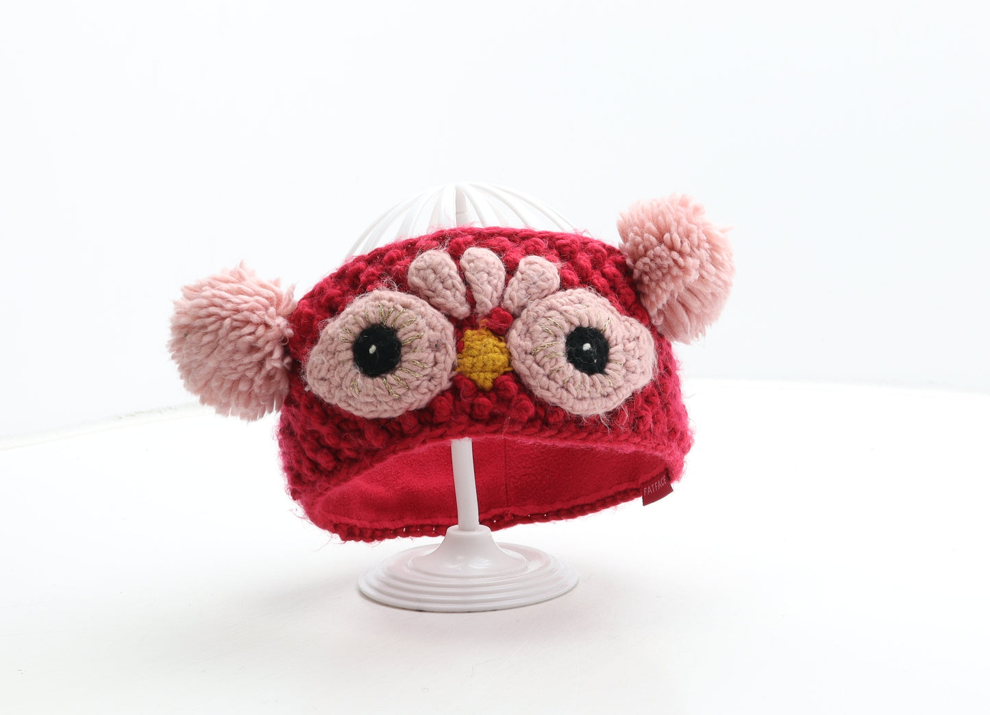 Fat Face Girls Pink Acrylic Headband One Size - Owl Detail