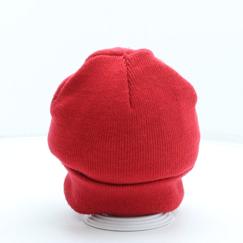 Primark Boys Red Acrylic Beanie One Size - The Grinch