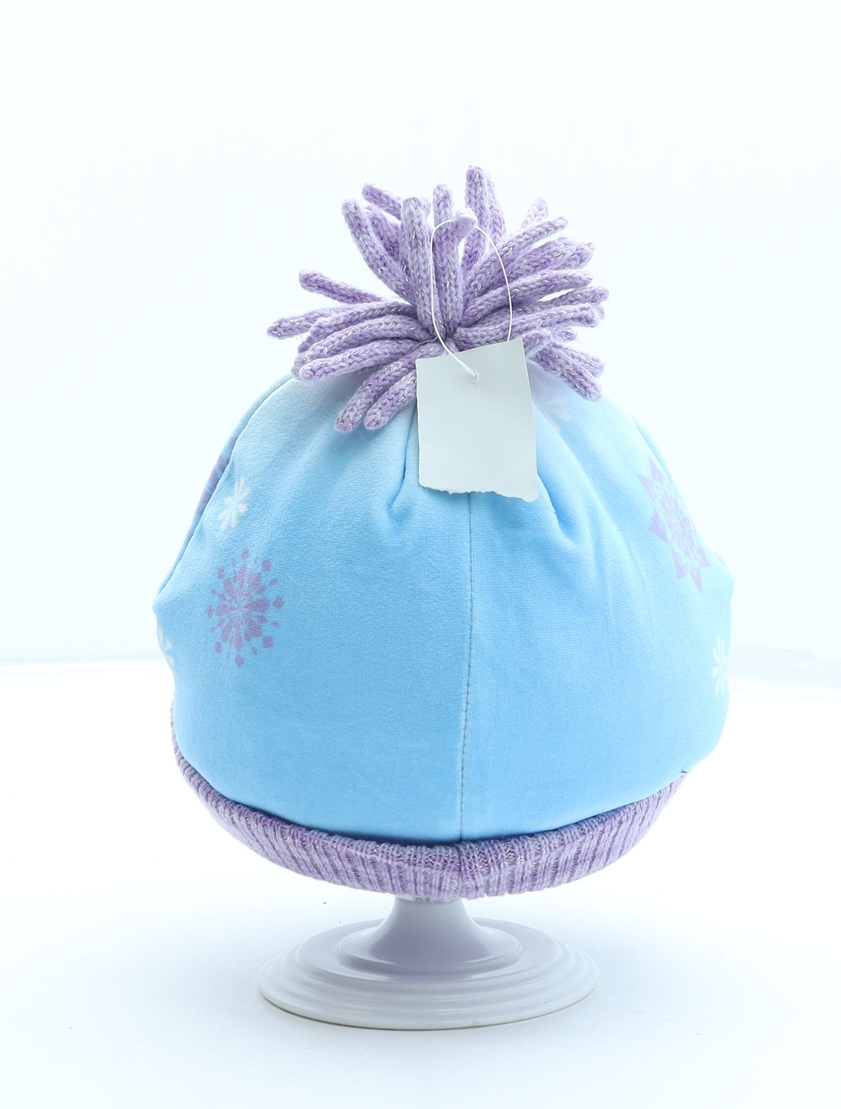 George Girls Purple Acrylic Bobble Hat One Size - Frozen